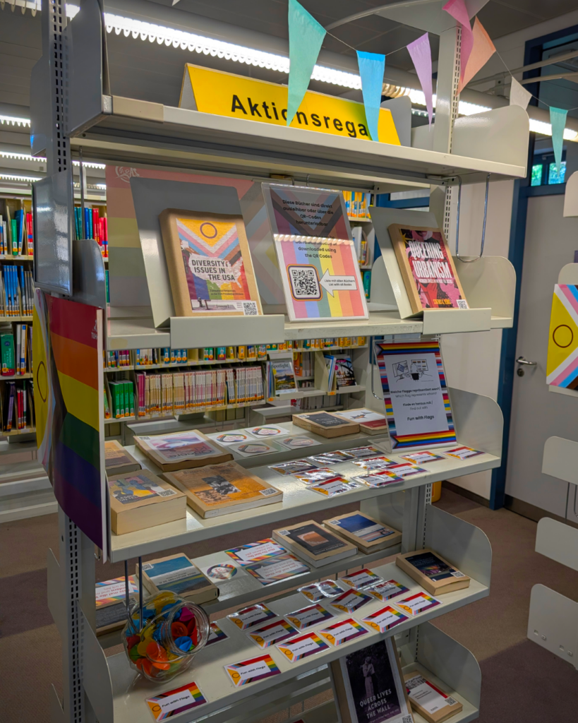Special display shelf for the Pride Week 2026