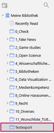 Importierte Sammlung