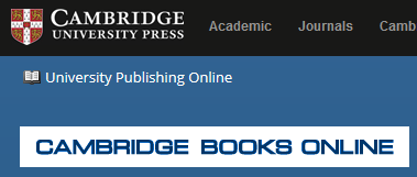 Cambridge Books online