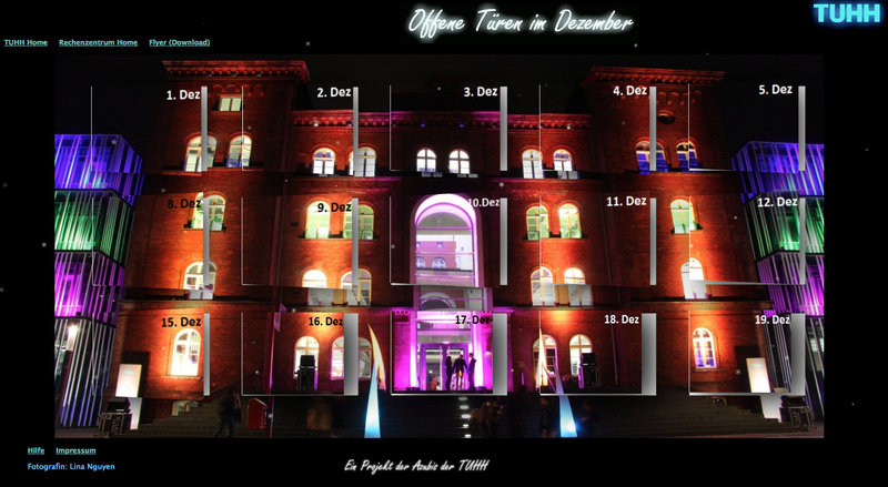 Offene Türen im Dezember