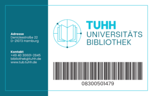 Bibliotheksausweis der Universiätsbibliothek der Technischen Universität Hamburg